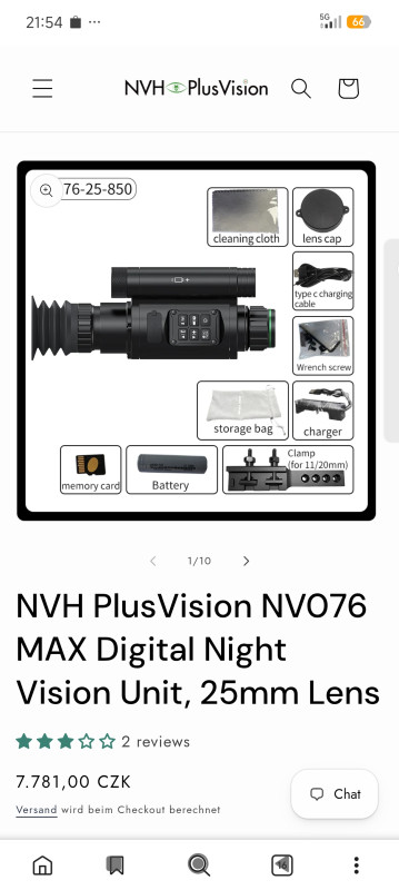 Prodám noční vidění NVH plusvision 25mm 