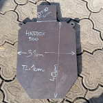 Gongy Hardox 500 vše tloušťka 1cm 