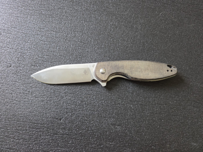 Kizer Cozy Green Micarta (V3613C2