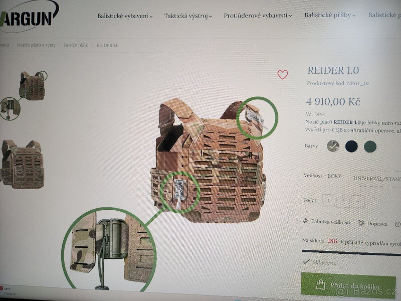 ARGUN nosič plátů REIDER 1.0
