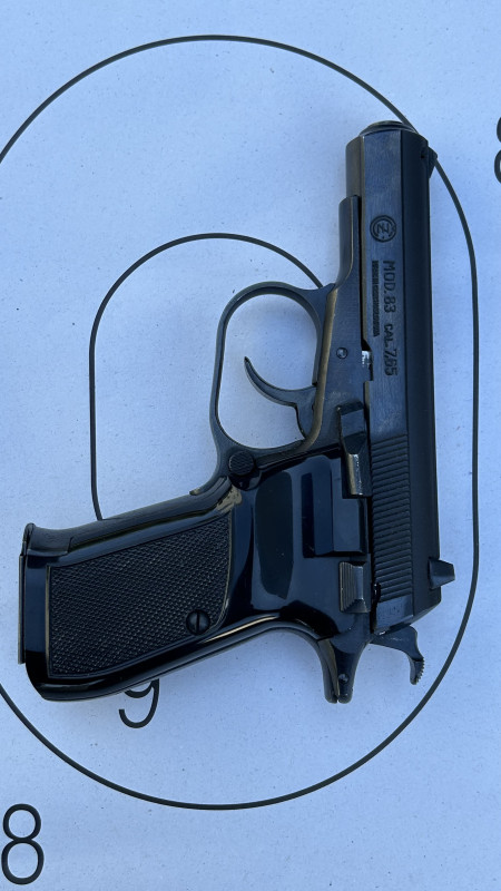 CZ 83, r. 7,65 Browning – velmi málo střílená