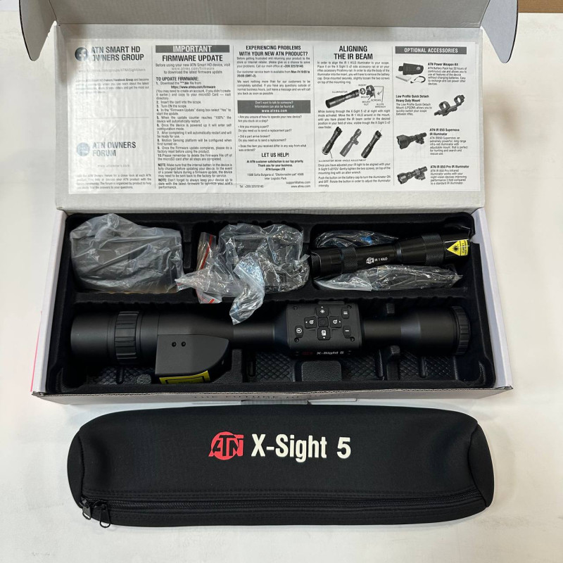 ATN X-Sight 5 V2 LRF 5-25x – denní/noční puškohled