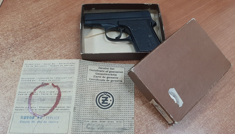 ČZ 92.  r.6,35mm  orig krabička +záruční list