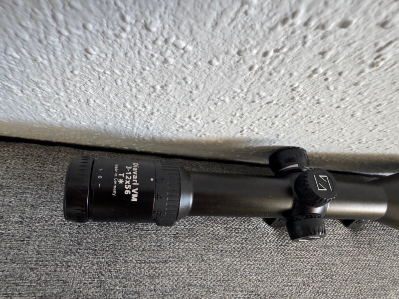 Zeiss Diavari VM 3-12x56, montáž Blaser