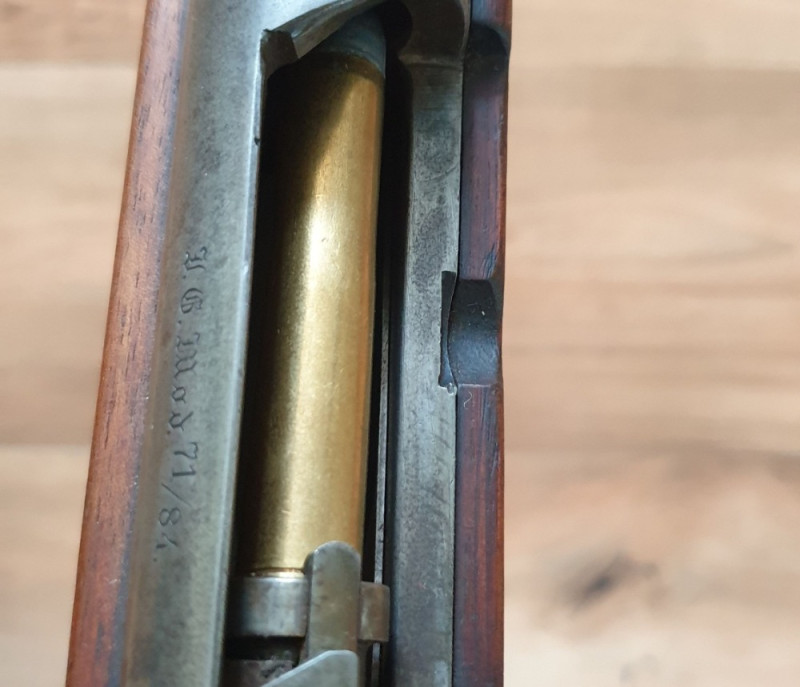 Historická opakovací puška Mauser model 71/84 cal.11,15x60R 