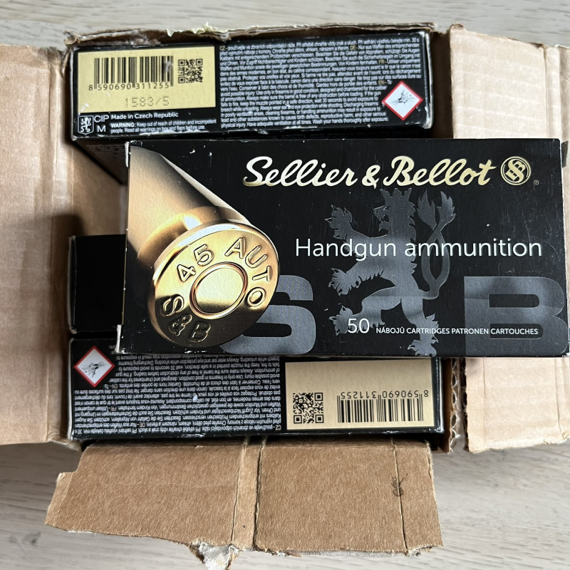 45 AUTO FMJ, 200 KS, SELLIER & BELLOT