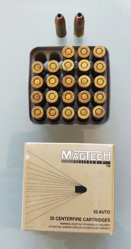 Pistolové náboje 7,65mm (0,32 AUTO) S&B a Magtech