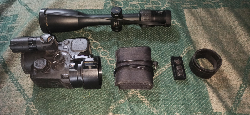 Puškohled Yukon Jaeger 3-12x56 + předsadka Pulsar  Forward D