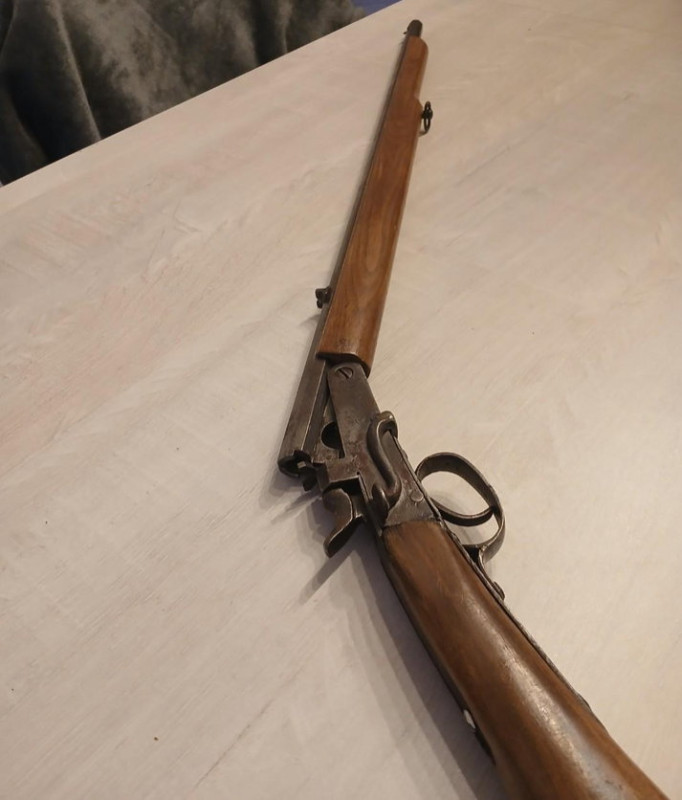 Stará hranatá flobertka lámačka, ráže 9 mm flobert