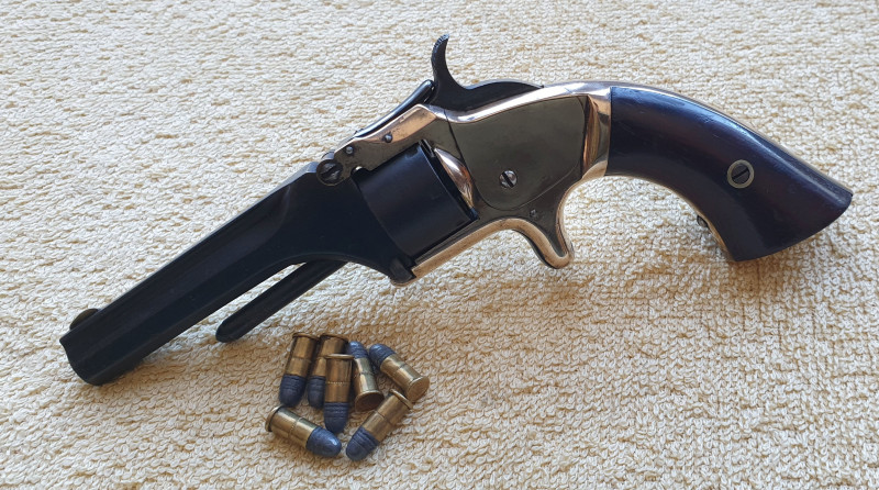 Historický revolver Smith Wesson cal.22RF SA 1865 Hezký stav