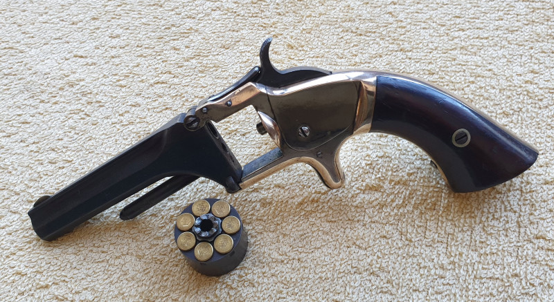 Historický revolver Smith Wesson cal.22RF SA 1865 Hezký stav