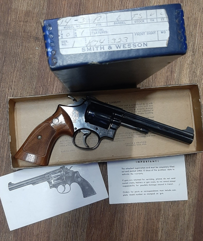 SW MASTERPIECE K38 model 14 38spec