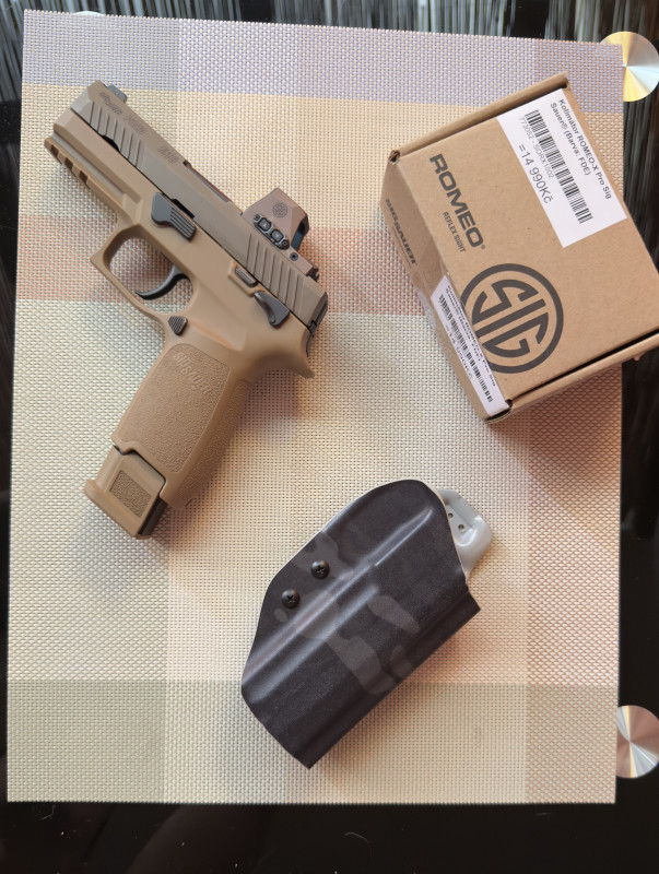 Sig Sauer P320 M18 FDE+kolimátor Romeo