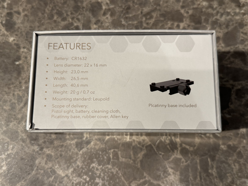 Kolimátor GPO Spectra pistol dot