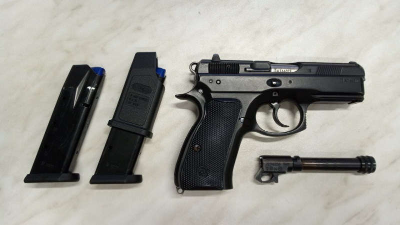 ČZ 75 D Compact s railem + hlaveň se závitem