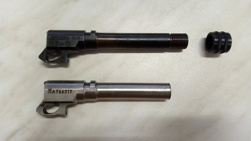 ČZ 75 D Compact s railem + hlaveň se závitem