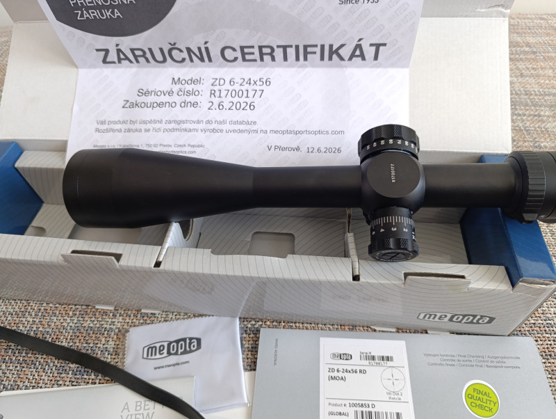 Meopta ZD 6-24 x 56 RD MOA