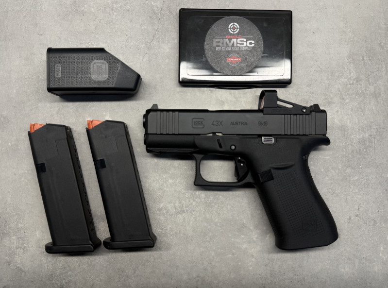 Glock 43X Rail MOS s kolimátorem RMSc