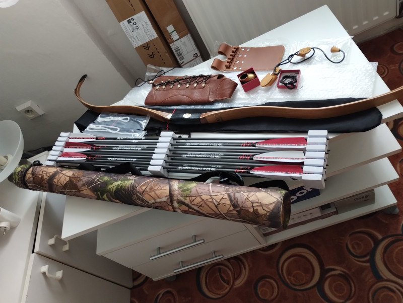 AF ARCHERY TATAR OAK BOW 45LBS+ KOMPLETNÍ VYBAVENÍ!!!