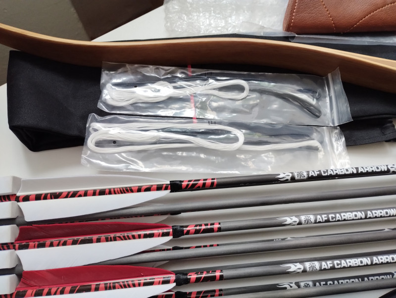 AF ARCHERY TATAR OAK BOW 45LBS+ KOMPLETNÍ VYBAVENÍ!!!
