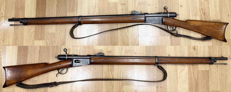 Vojenská švýcarská puška Vetterli M78 10,4*42R 