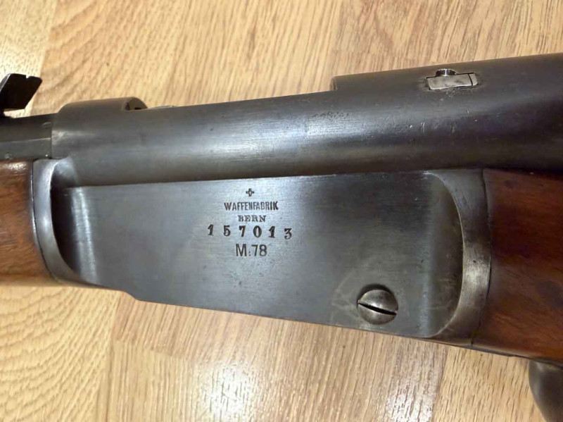 Vojenská švýcarská puška Vetterli M78 10,4*42R 