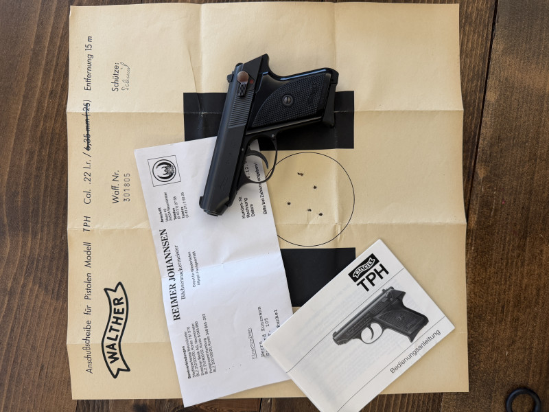 Walther TPH .22 LR – nepoužitá pistole v původním balením