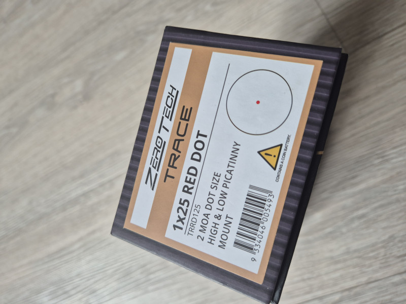 Kolimátor  2 MOA - ZeroTech TRACE R.A.S. 1×25