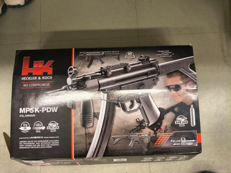 Vzduchový samopal Heckler&Koch MP5 K-PDW