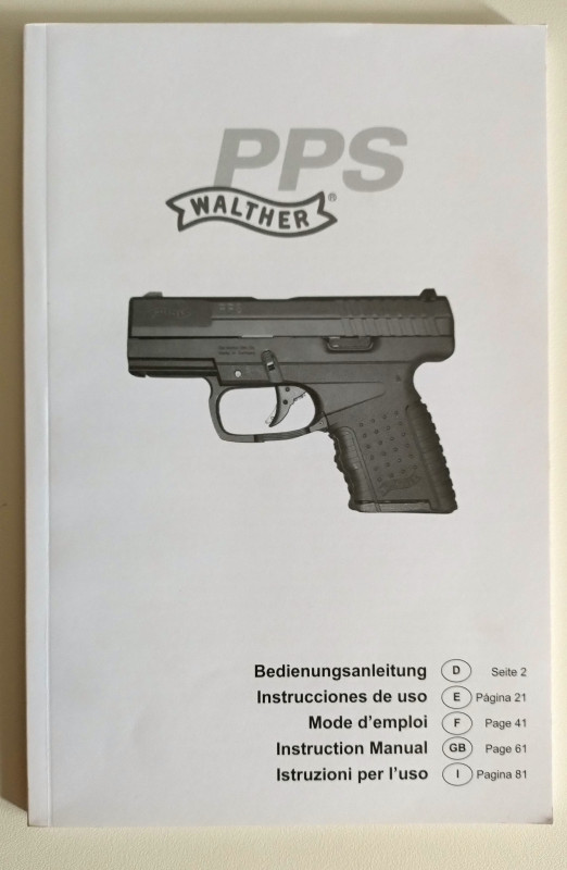 Walther PPS M1 manuál
