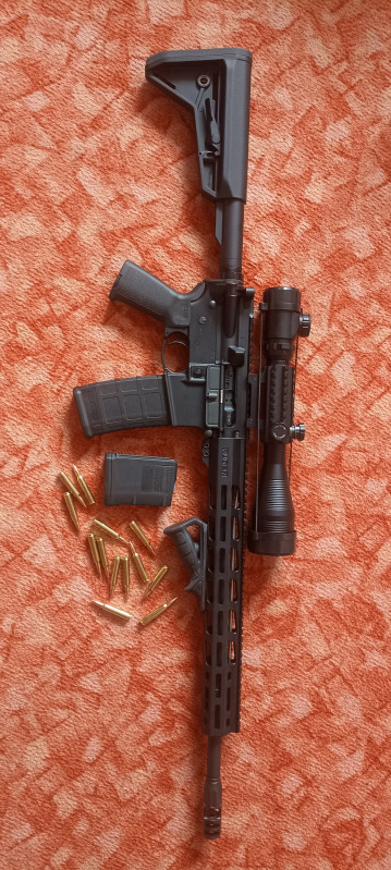 Ruger AR556 Nejdelší hlaveň + příslušenství.