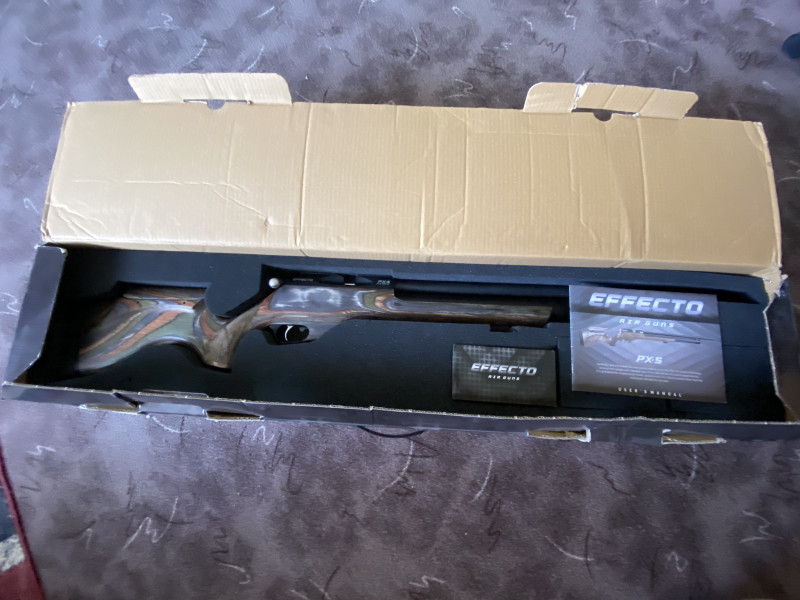 PCP vzduchovka Effecto PX-5 Pro Laminated Green 6,35mm FP