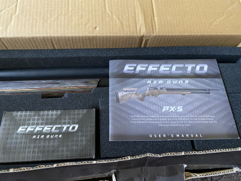 PCP vzduchovka Effecto PX-5 Pro Laminated Green 6,35mm FP