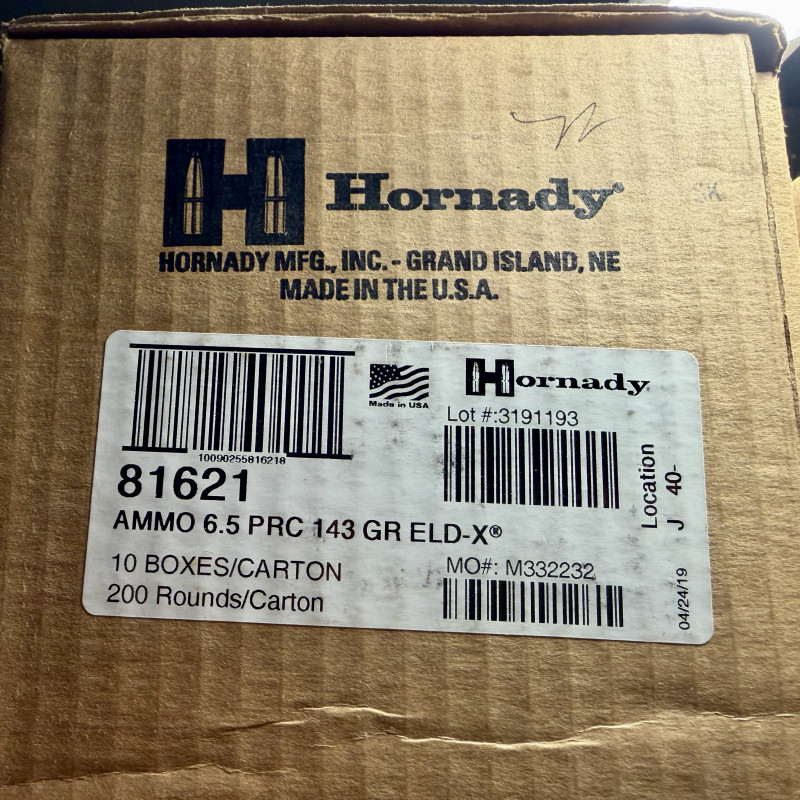 Náboje Hornady 6,5 PRC