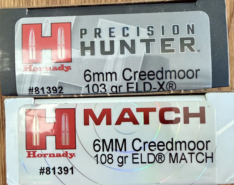 Náboje Hornady 6 Creedmoor