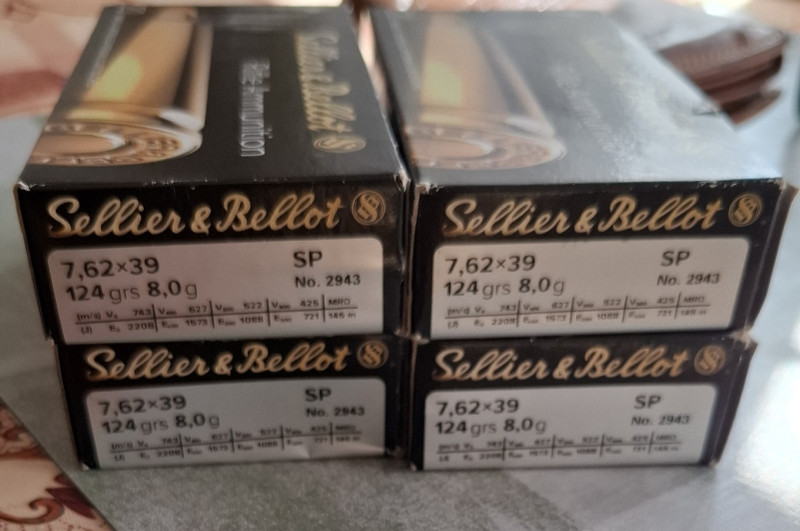 Prodám náboje 7.62x39