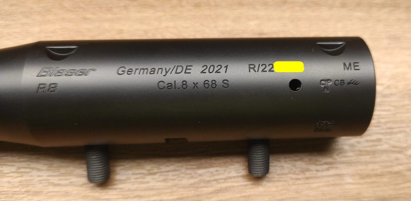Prodám hlaveň Blaser R8 8x68S 65cm