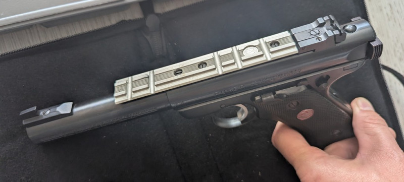 RUGER MK512, horní lišta, origo obal ráže .22