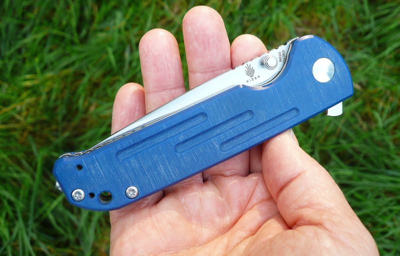 KIZER JUSTICE denim micarta