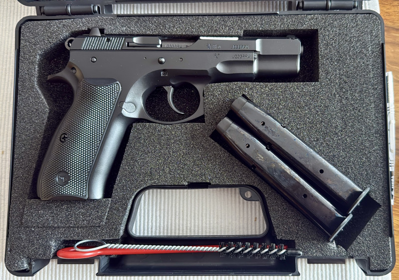 Samonabíjecí pistole CZ 75B (nová) + náboje