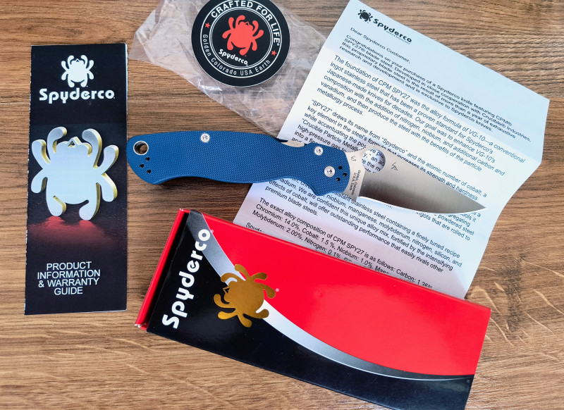 Spyderco Para Military 2 Cobalt Blue SPY 27