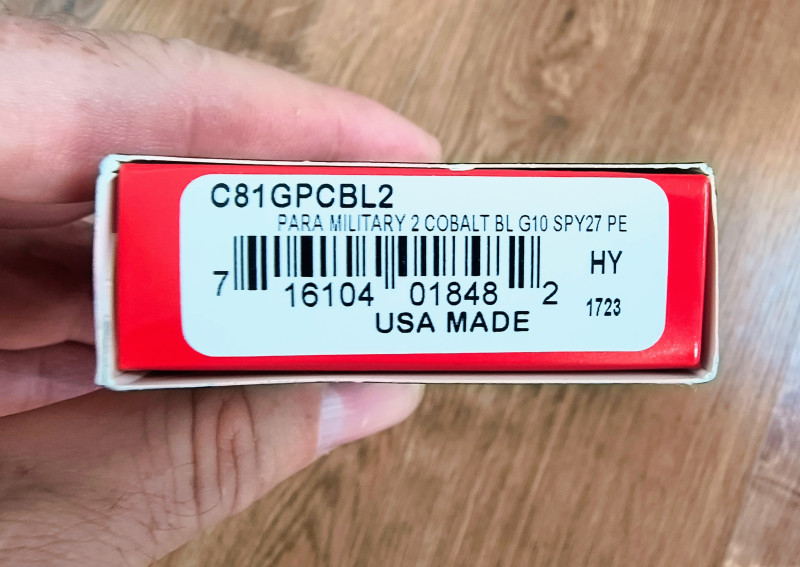Spyderco Para Military 2 Cobalt Blue SPY 27