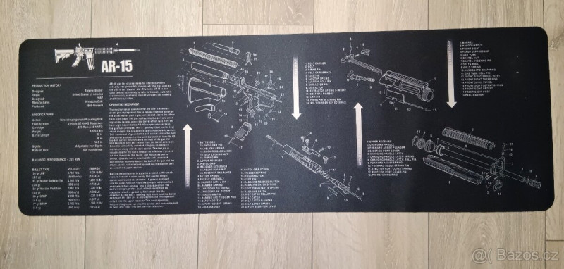 AR-15 nová podložka na čištění pušky