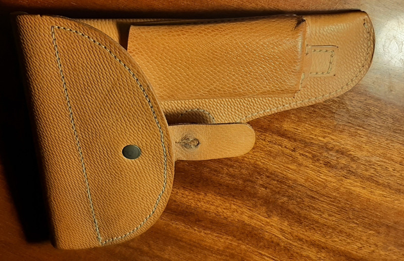 ORIG. KOŽ. POUZDRO NA PISTOLI VZ. 52 (ČSLA) - NOVÉ