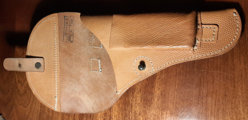 ORIG. KOŽ. POUZDRO NA PISTOLI VZ. 52 (ČSLA) - NOVÉ