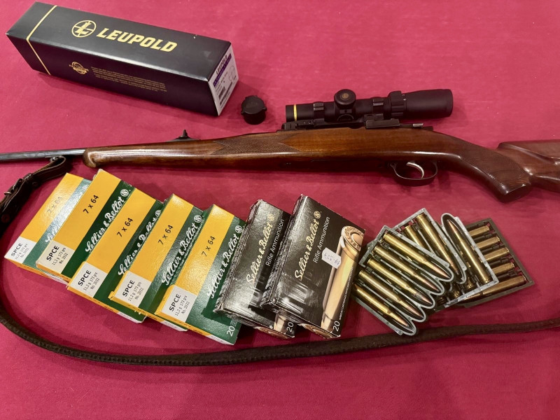 Prodám kulovnici Mauser 98, 7x64 s optikou Leupold