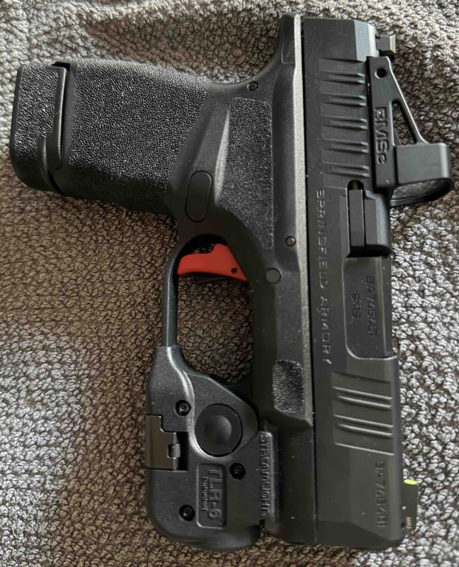 Springfield Armory Hellcat 9mm – kolimátor Shield RMSc + spo