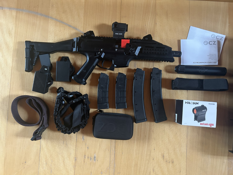 CZUB Scorpion EVO3 S1 komplet výbava na PCC