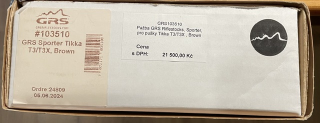 Pažba GRS Sporter pro TIKKA T3/T3X i Varmint