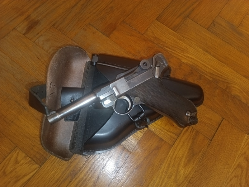 Mauser P08 9mm Luger stav A1